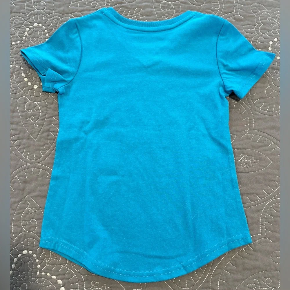 Xersion Girls Teal United Through Sport Tshirt NWT Size XXS 4/5